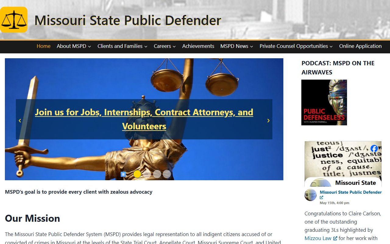 Ozark County court dockets Missouri Public Defender court date resource